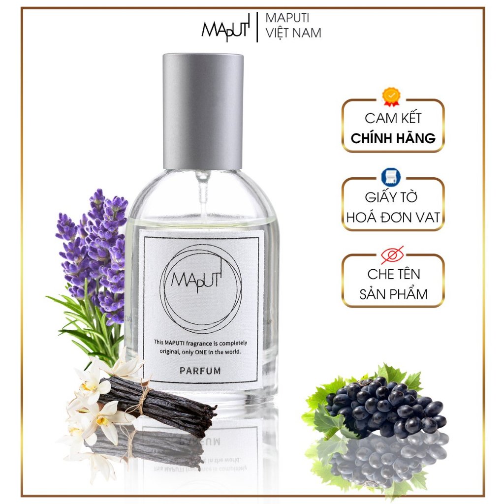 Nước Hoa Maputi Parfum Unisex Nhẹ Nhàng, Thanh Mát Cuốn Hút 48ml