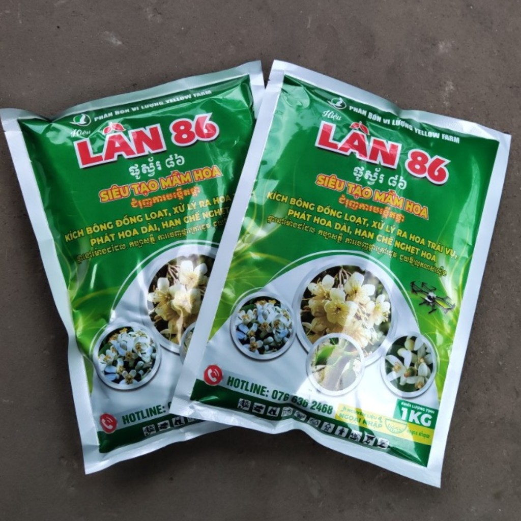 LÂN 86- HẠN CHẾ NGHẸT HOA, XỬ LÝ RA HOA TRÁI VỤ GÓI 1KG