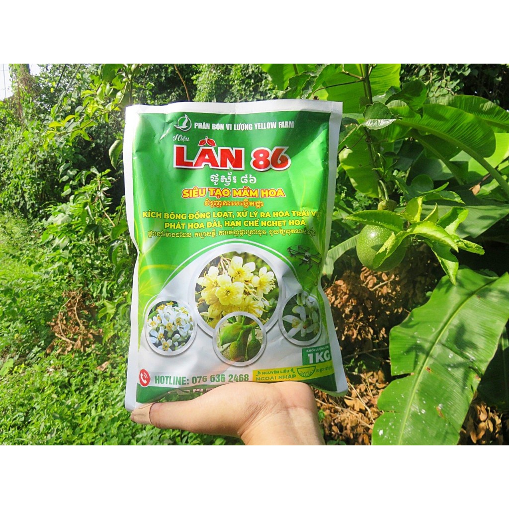 LÂN 86- HẠN CHẾ NGHẸT HOA, XỬ LÝ RA HOA TRÁI VỤ GÓI 1KG