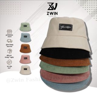 Nón tai bèo ❤️ Mũ bucket vành tròn thêu chữ Promiss chất nhung tăm cao cấp form đẹp unisex nam nữ N42