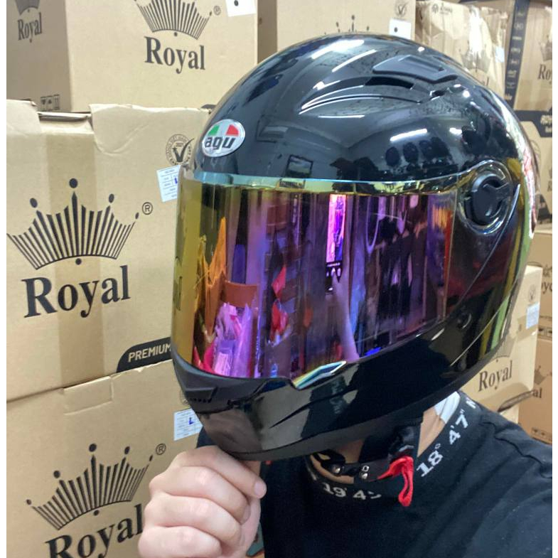 Mũ bảo hiểm AGU chính hãng nhiều màu tem