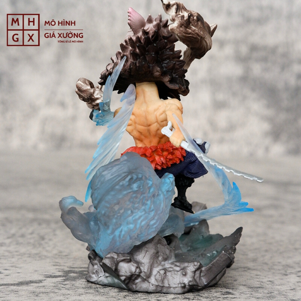 Mô Hình Kimetsu No Yaiba Inosuke chibi chiến đấu - Cao 10cm - nặng 130gram - Figure Thanh gươm diệt quỷ - Có Vỏ Hộp màu