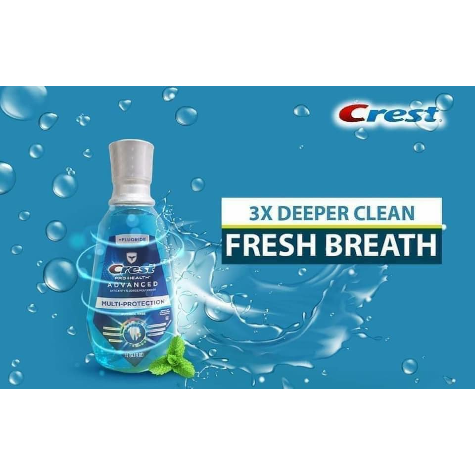 Nước Súc Miệng Crest Pro Health Advance - 1000ml