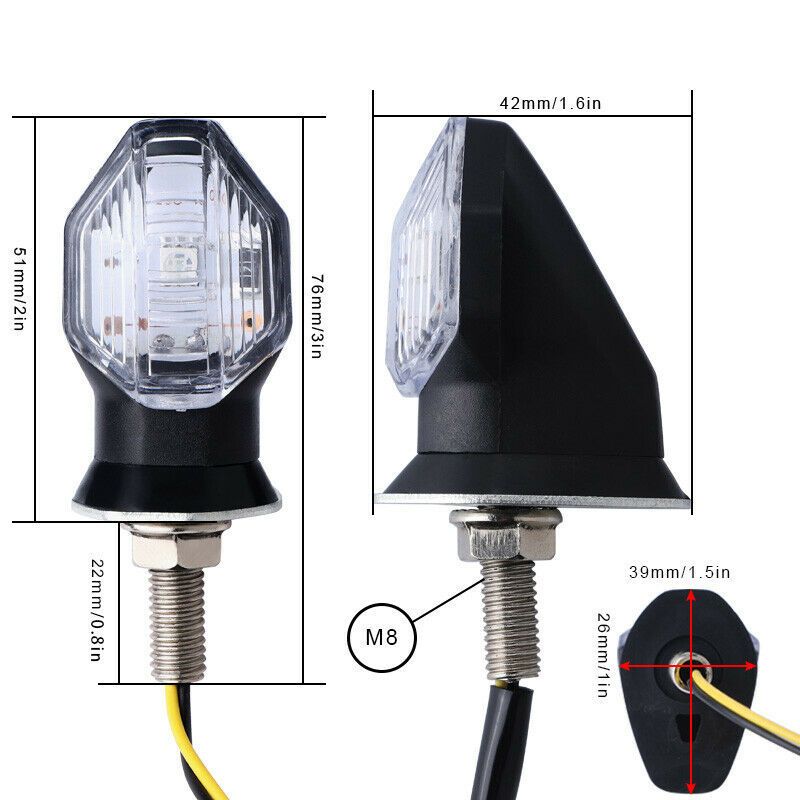 Bộ 2 xi nhan led cho xe mô tô