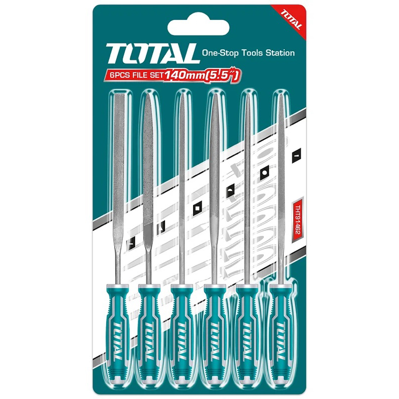 ĐỒ NGHỀ TOTAL Bộ 6 giũa sắt THT91462