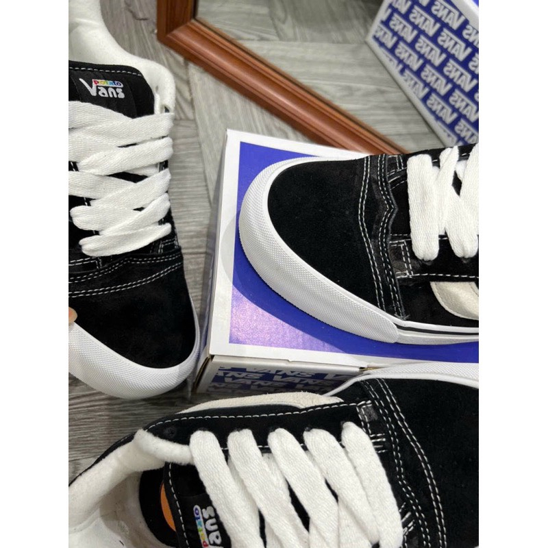 Giày Vans Knu Skool Potato Black Siêu Hot 2023 Bản Đẹp Dành Cho Học Sinh Sinh Viên Hàng Full Box