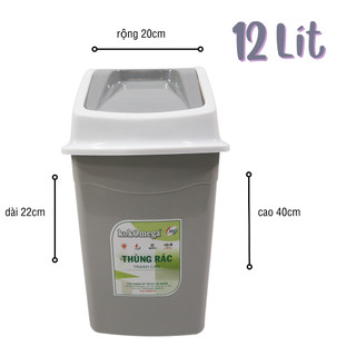 Thùng Rác Nắp Lật 12 Lít kokOmega