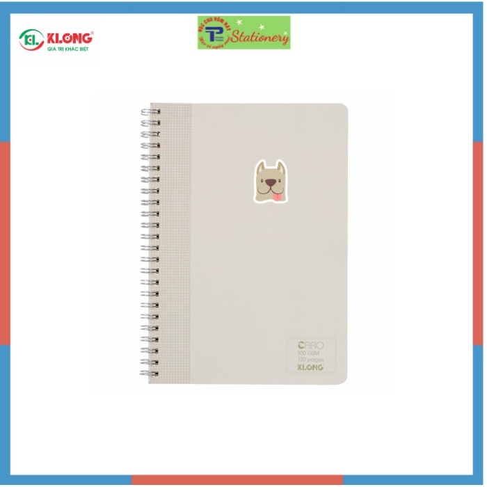 Sổ klong lò xo kép caro, kẻ ngang A5- 120 trang Klong - MS: 535, 537