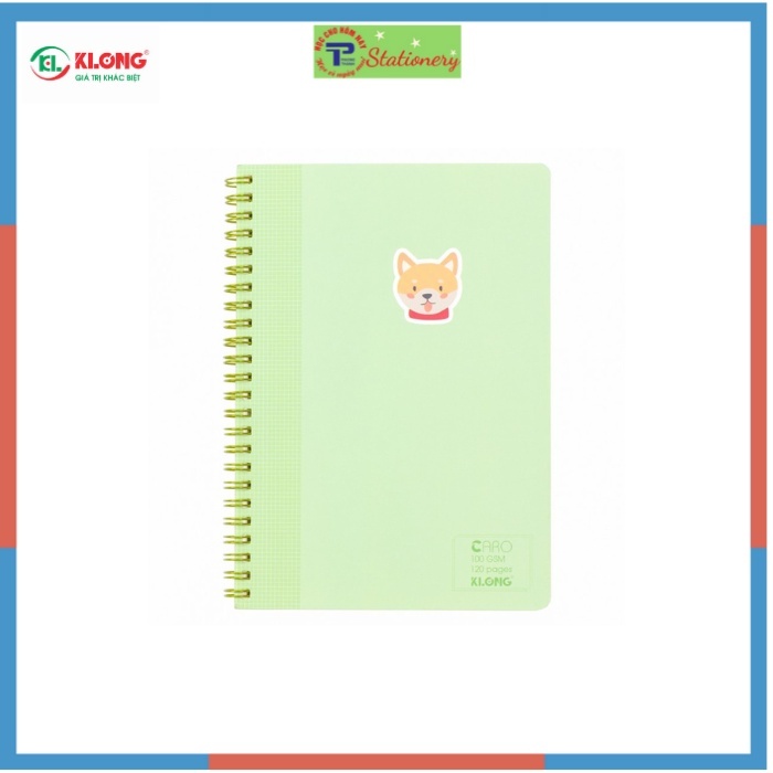 Sổ klong lò xo kép caro, kẻ ngang A5- 120 trang Klong - MS: 535, 537