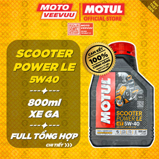 [MTVV] Dầu nhớt xe tay ga MOTUL SCOOTER POWER LE 4T 5W40 SN MB 800ml Tổng hợp toàn phần<END>
