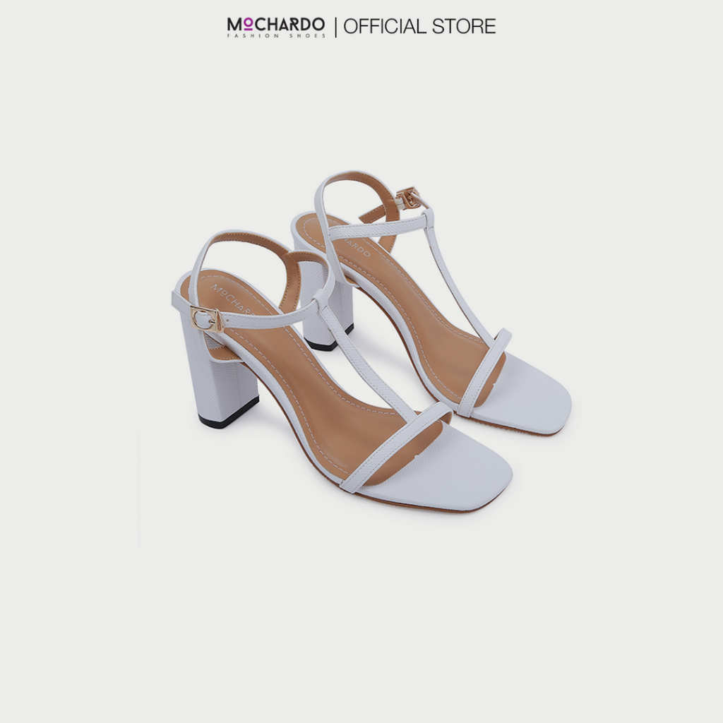 Sandal Nữ Cao Gót Vuông MOCHARDO THD-5 Quai Ngang Basic 9cm
