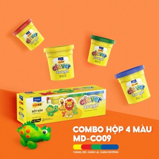 Bột nặn Clever Dough Thiên Long Colokit - Bộ 4 lọ 4 màu