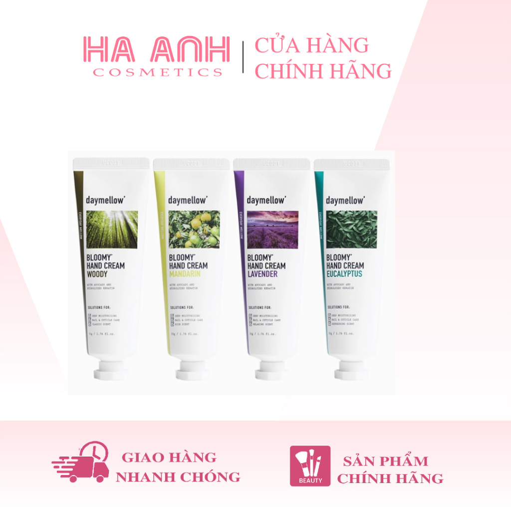 Kem Dưỡng Da Tay Cấp Ẩm Daymellow Bloomy Hand Cream 50g