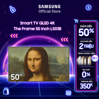 Ảnh chụp [Shopee voucher ELSAMCE15A giảm 15% CAP 3TR] Smart Tivi The Frame QLED Samsung 4K 50 inch QA50LS03BAKXXV tại Bắc Ninh