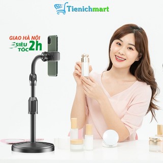 Giá đỡ điện thoại để bàn livestream, xem video ổn định, xoay 360 độ, quay phim, ghi hình tại nhà (kẹp được 1 điện thoại)