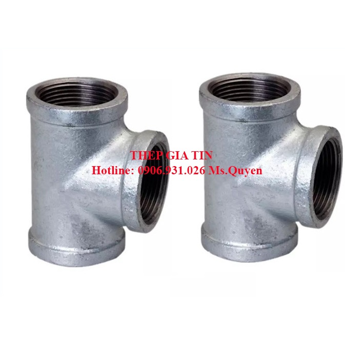 Tê ren đều mạ kẽm DN15 - DN40