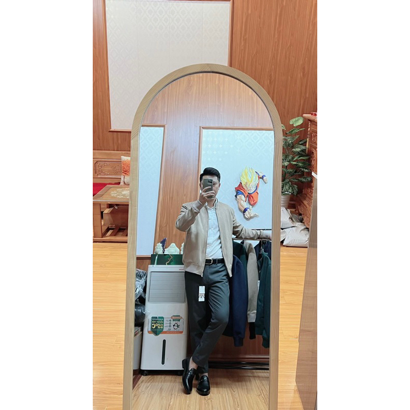 Áo khoác bomber Za/Ra da lộn nam trẻ trung thanh lịch hàng xuất khẩu chính hãng