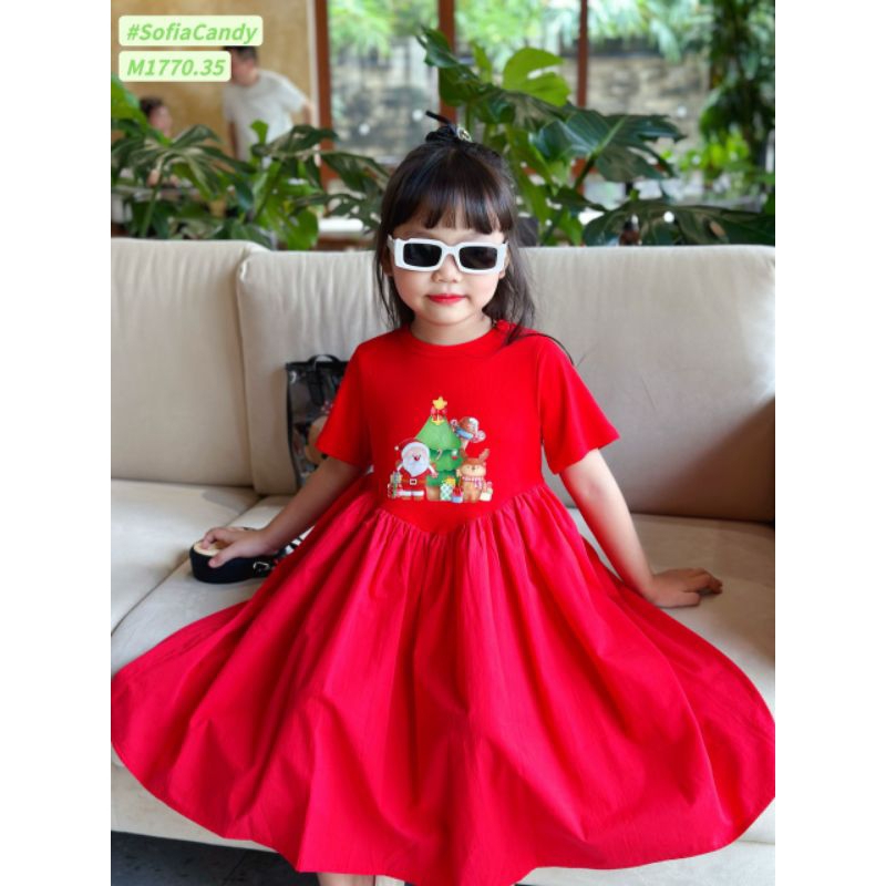 Đầm giáng sinh bé gái