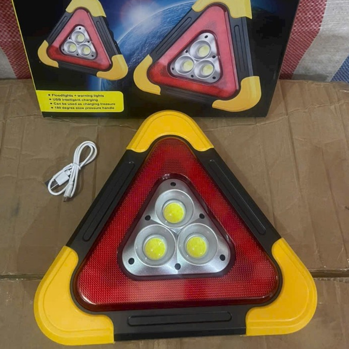 Biển Tam Giác ⚡️𝐅𝐑𝐄𝐄 𝐒𝐇𝐈𝐏⚡️ Cảnh Báo Nguy Hiểm Phản Quang Cho Ô Tô Biển báo có đèn led với nhiều chế độ nháy