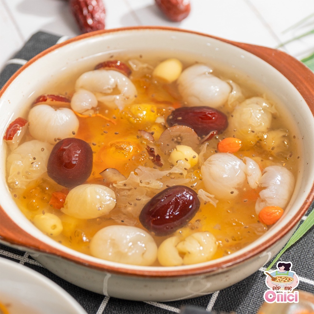 Chè dưỡng nhan tuyết yến Bếp của mẹ ONICI set nguyên liệu 12-15 chén