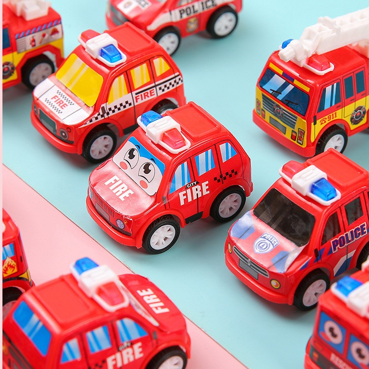 Xe Cứu Hỏa Chạy Cót Mini Siêu Đẹp, Dễ Thương Giúp Bé Phát Triển Thị Giác, Tay Mắt,Tương Tác Với Bố Mẹ E1458