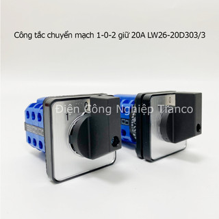 Công tắc xoay điều khiển 3 vị trí 20a 32a 3 thớt