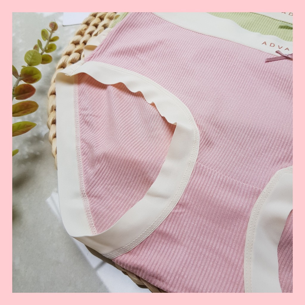 Quần lót nữ, quần thun gân mềm, mát lạnh viền su co giãn, thấm hút tốt- Hàng Quảng châu cao cấp