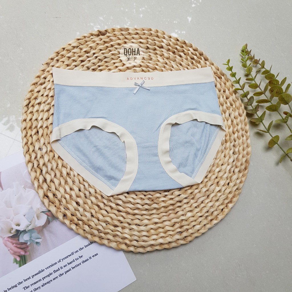 Quần lót nữ, quần thun gân mềm, mát lạnh viền su co giãn, thấm hút tốt- Hàng Quảng châu cao cấp