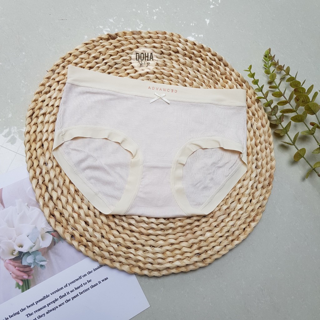 Quần lót nữ, quần thun gân mềm, mát lạnh viền su co giãn, thấm hút tốt- Hàng Quảng châu cao cấp