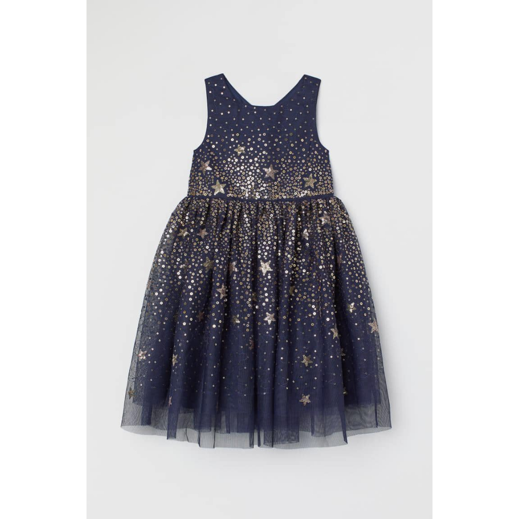 Váy  tuller sequin sao lấp lánh bé gái