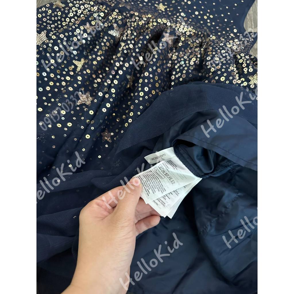 Váy  tuller sequin sao lấp lánh bé gái