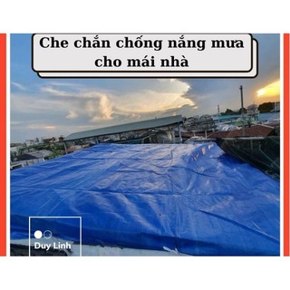 bạt  xanh cam chưa máy  viền .