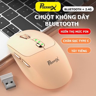 Chuột máy tính không dây bluetooth Poermax M13 dùng được cho các dòng máy hệ điều hành windows và macOS