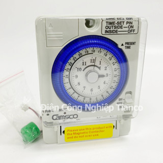 Camsco TB38N Timer - Công Tắc Hẹn Giờ Cơ Timer 24H