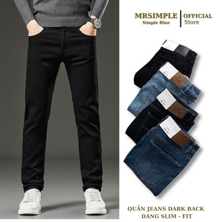 Quần Jeans nam MRSIMPLE dáng basic Slim Co Giãn Tốt, Không Bai Xù, Bền Màu, Phom Trẻ Trung EABJ012