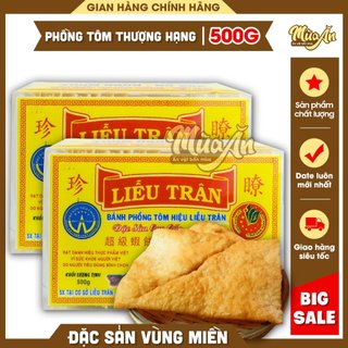 Bánh phồng tôm Liễu Trân 500g,Bánh phồng tôm đặc sản Sóc Trăng thương hiệu Liễu Trân nổi tiếng,Bánh phồng đặc biệt