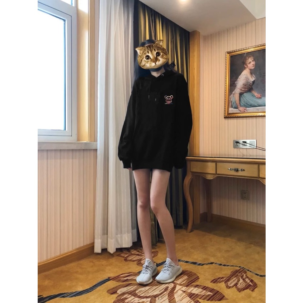 Áo Hoodie In Hình Bearbrick Chất Nỉ Ngoại Dày Dặn Form Rộng Unisex Áo Nỉ Bông Nam Nữ Không Xù Bông Mẫu Siêu Hot Hit