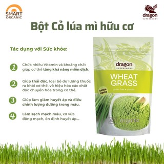 Bột cỏ lúa mì hữu cơ - Dragon Superfoods 150gr