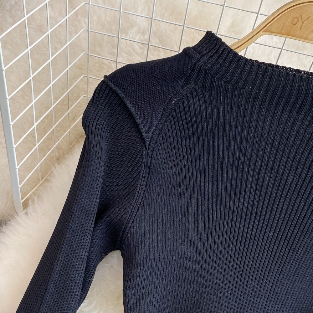 Đầm len phối voan thanh lịch