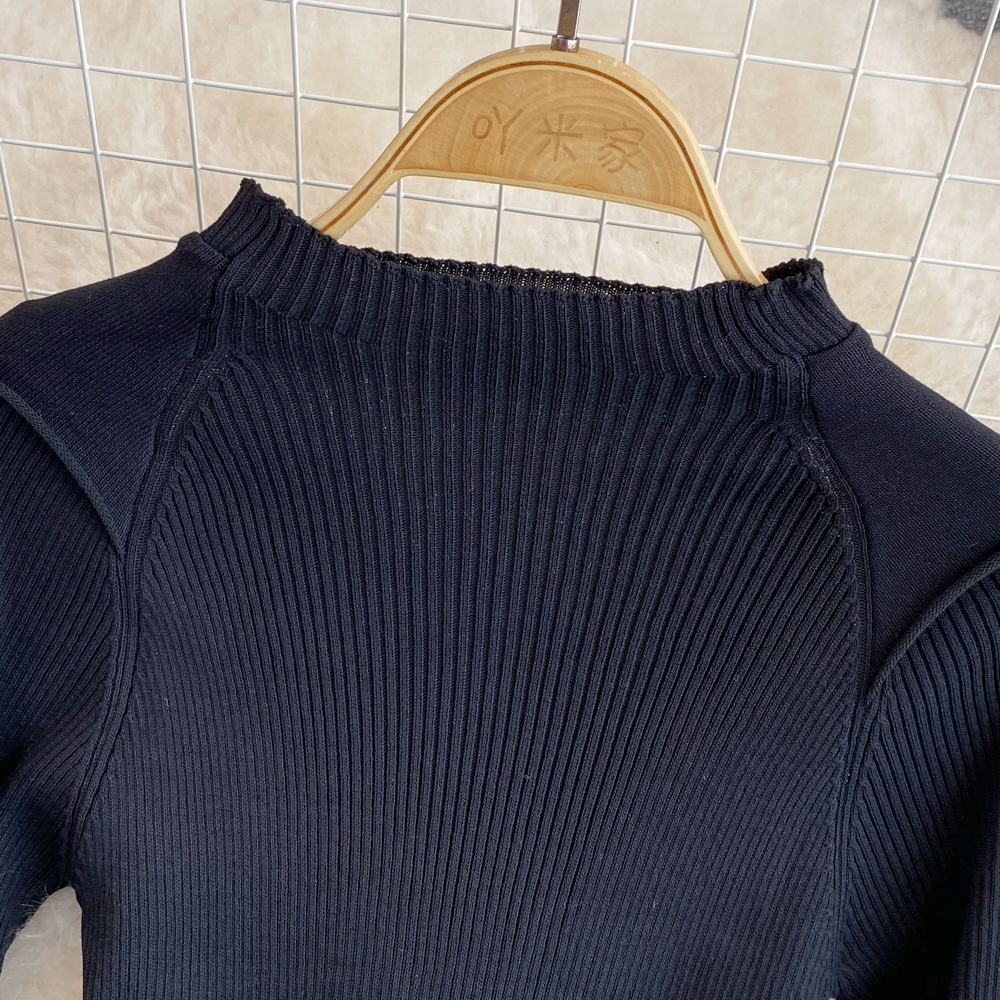 Đầm len phối voan thanh lịch