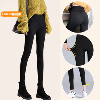 Quần legging nữ Goness dài nâng mông lưng cạp cao giữ co giãn 4 chiều leggin cotton cao cấp ôm bó vải dày dặn
