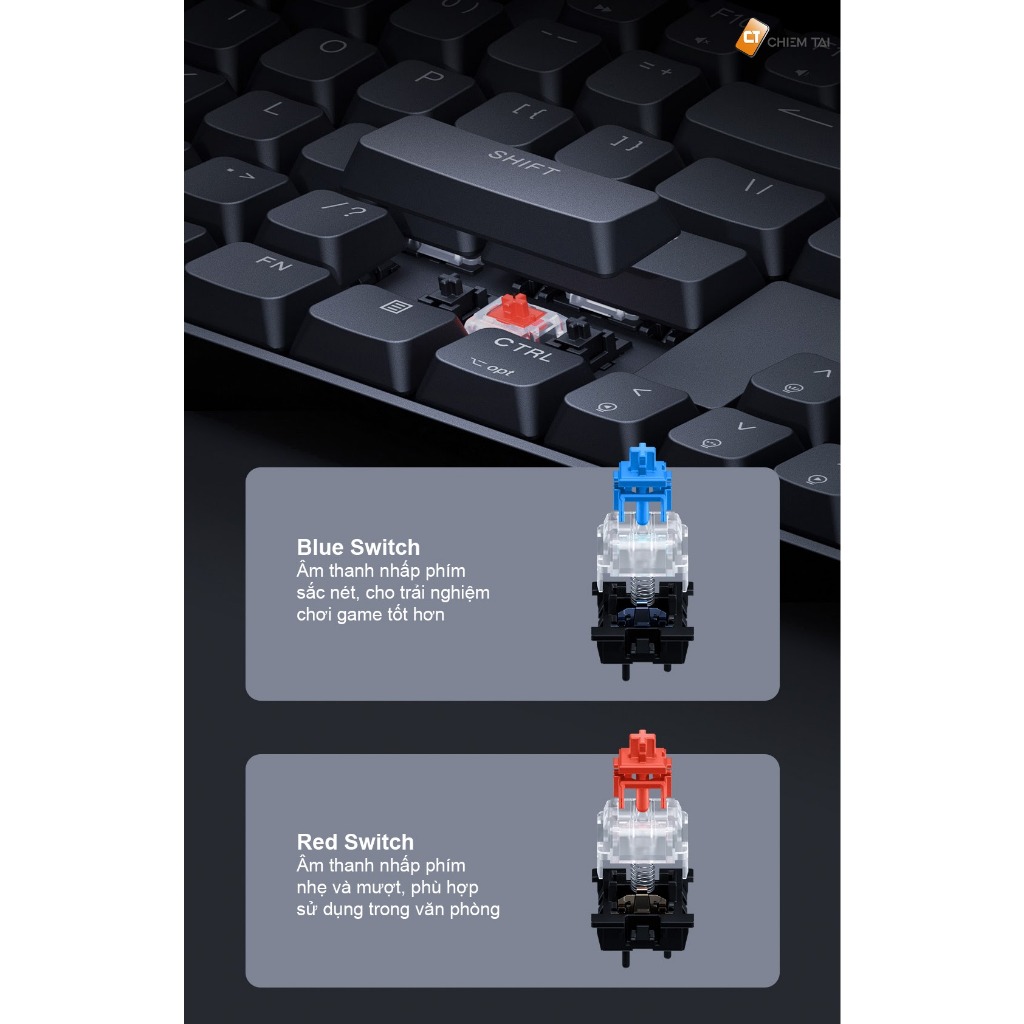 Bàn phím cơ có dây Xiaomi Outemu Switch JXJP01MW