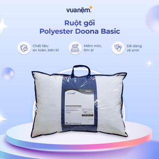 Gối bông Doona Basic 45x65cm độ phồng phù hợp, nâng đỡ nhẹ nhàng, thoáng khí