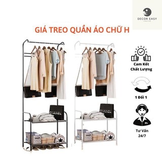 Kệ Treo Quần Áo Hình Chữ H Đa Năng Chất Liệu Thép Cao Cấp Tiện Lợi - Dễ dàng trang trí phò