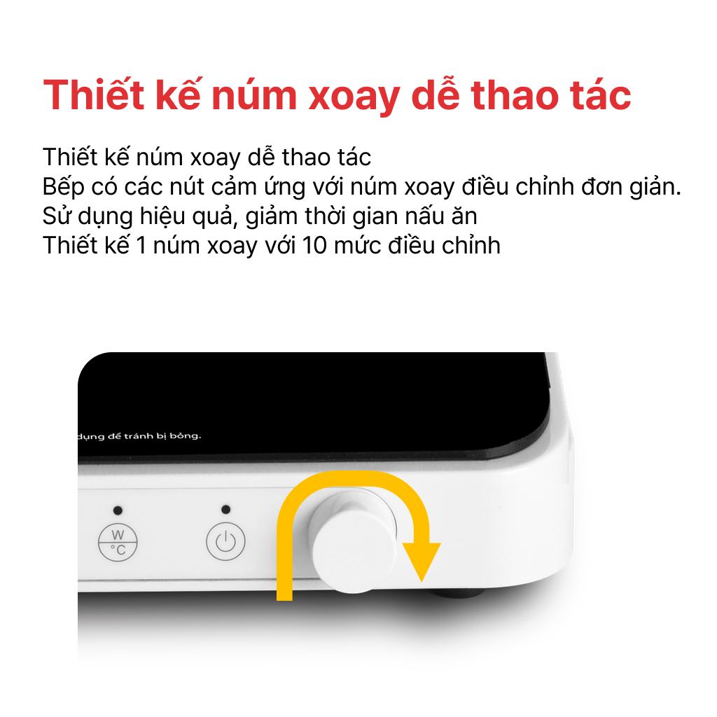 Bếp từ đơn inverter HAPPYCOOK, HSI-200KS