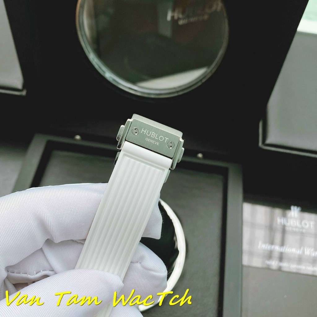 Đồng hồ nữ Hublot Senna Champion 88 34mm máy Swissquartz Thụy Sĩ,Full đá CZ, dây silicone