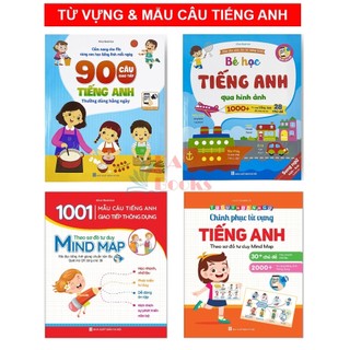 Sách - Combo Từ vựng và Mẫu câu Tiếng anh thông dụng cho bé