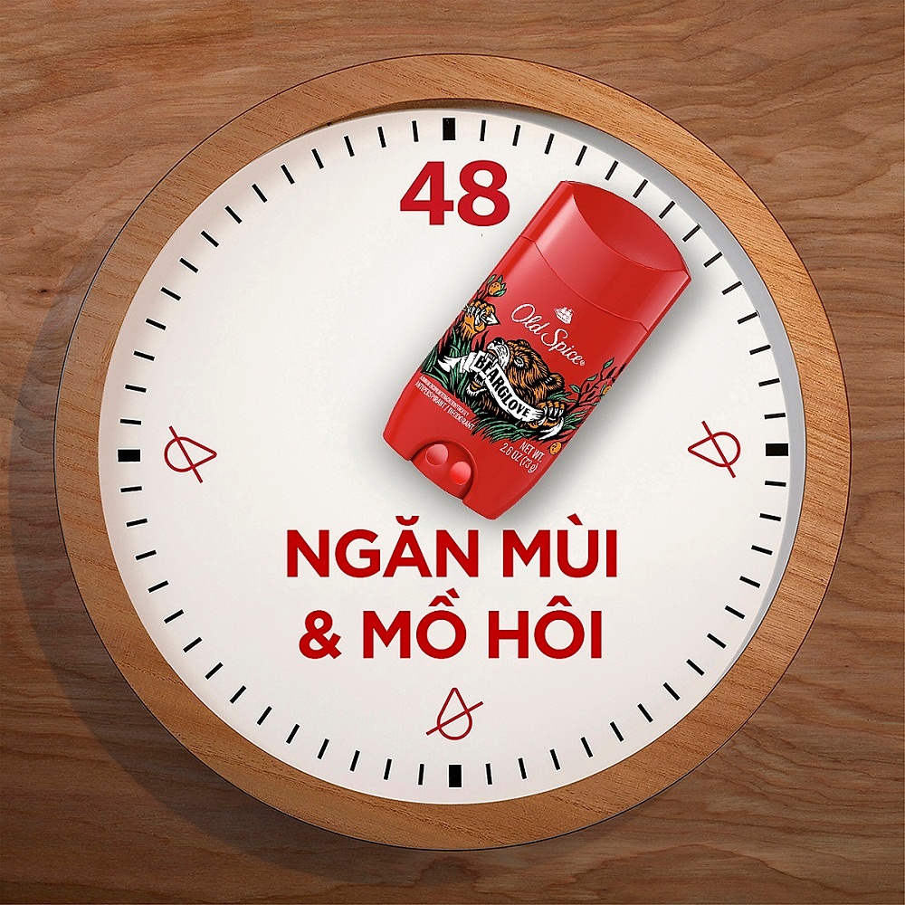 Sáp khử mùi Old Spice Bearglove 73g Mỹ chính hãng