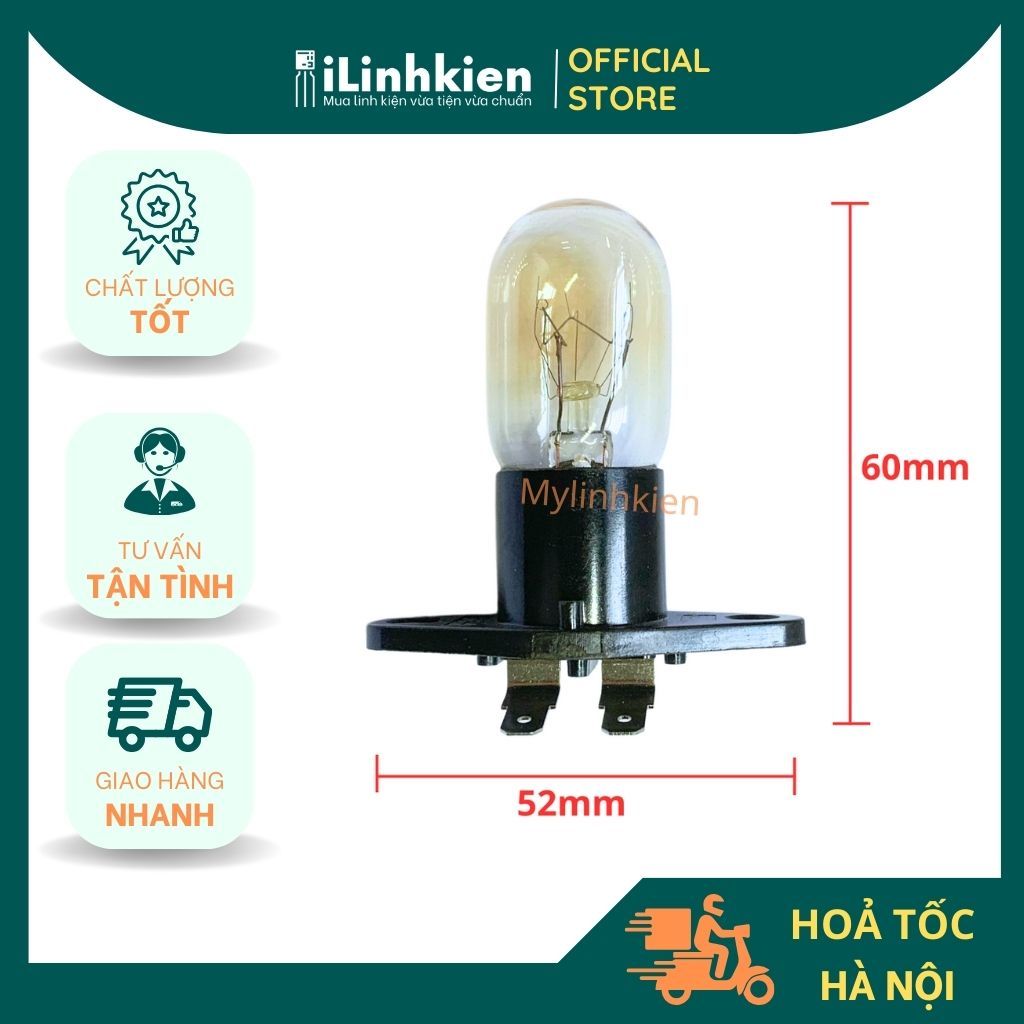 Bóng đèn lò vi sóng 20W 25W 220v chất lượng cao.