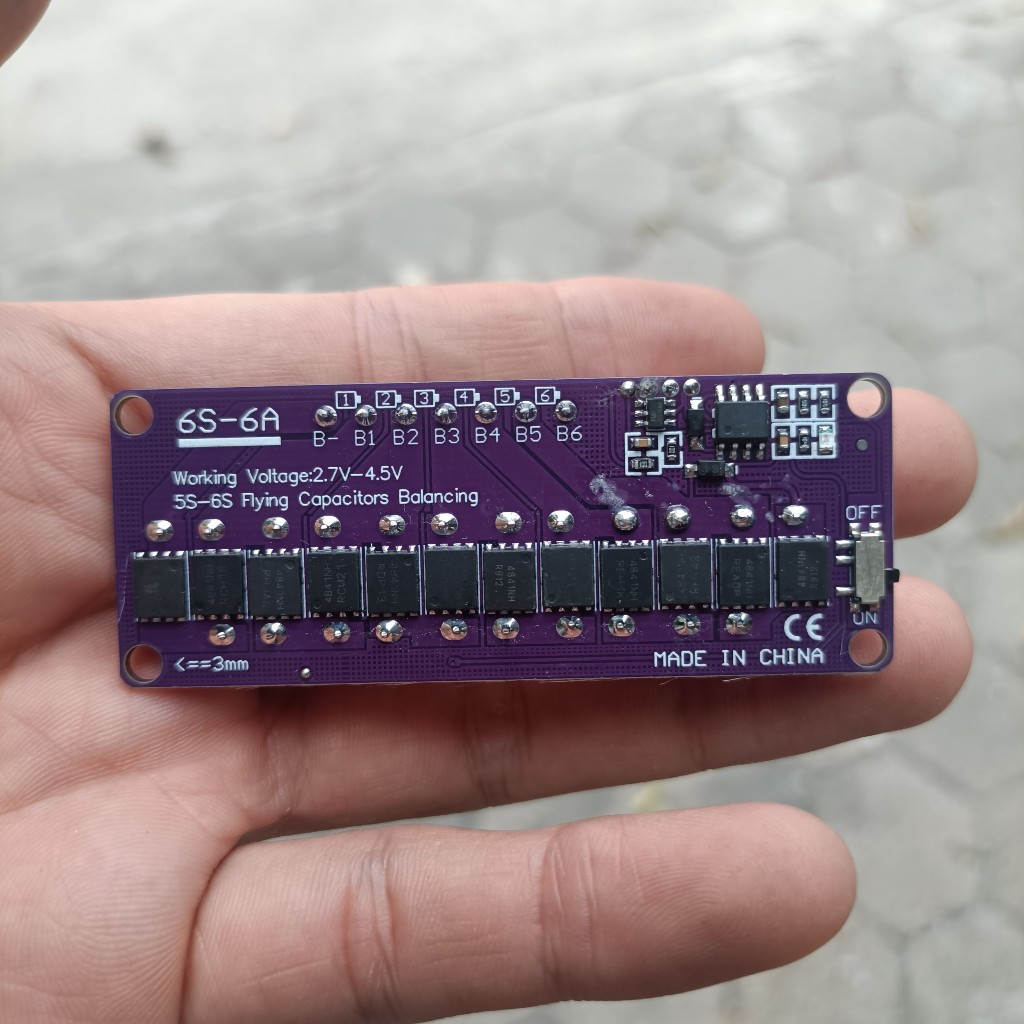 Mạch cân bằng chủ động 5S-6S 6A cho pin 3.2v 3.7v